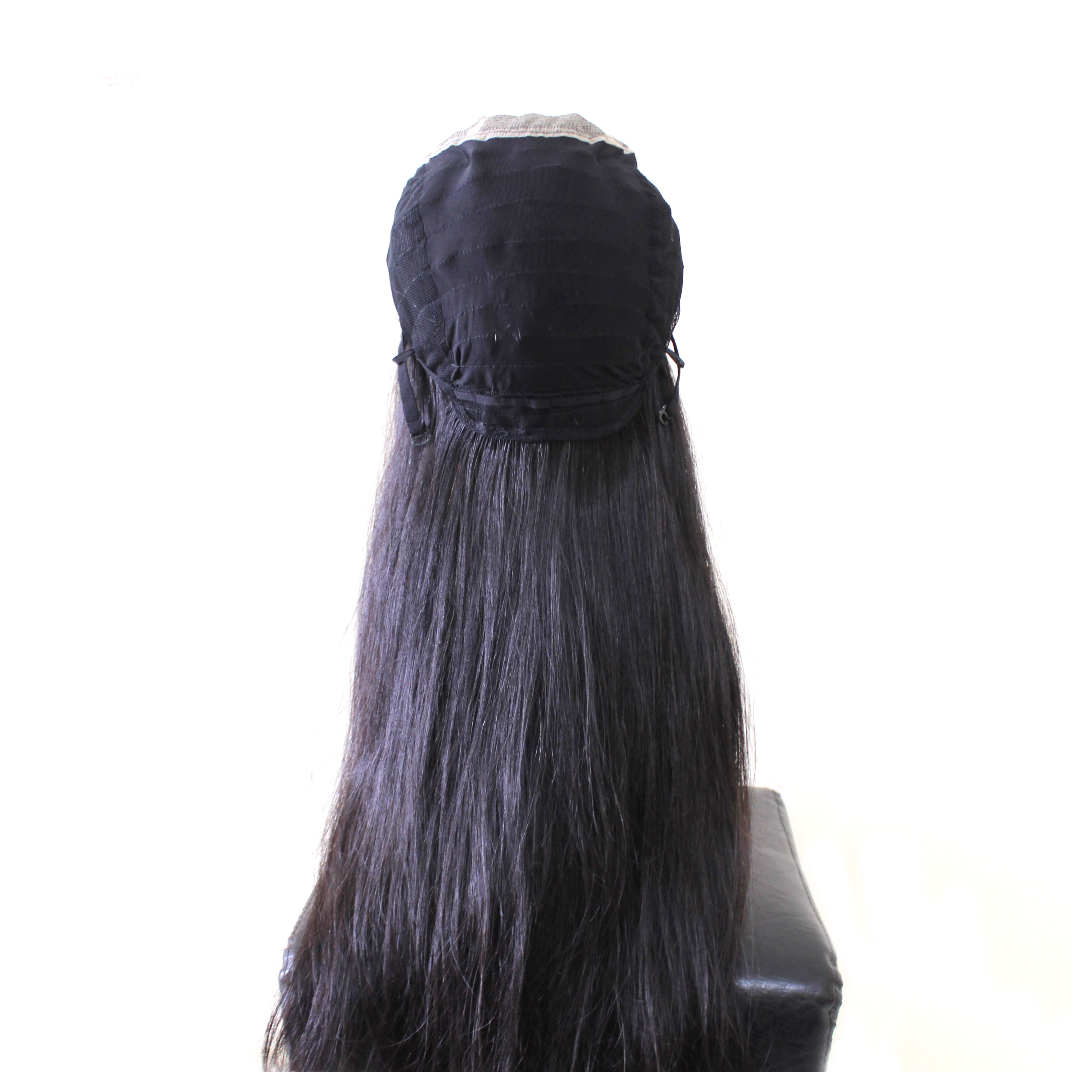 Wholesale 180% Density Long Human Hair Wigs for Black Women Natural Straight Vietnamese Raw Hair Yaki Style Women's Wigs