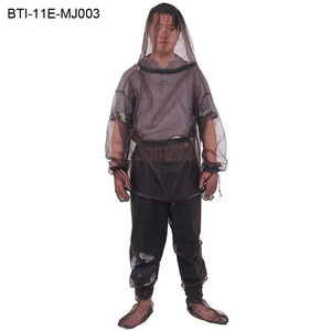 Outdoor protection from Bugs, Flies, Gnats, No-See-Ums & Midges bug jacket net clothing mosquito jacket net suit (B07)