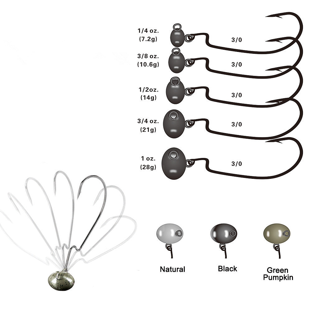 Wholesale bass fishing tungsten swing football jig 08C-044 (B05)