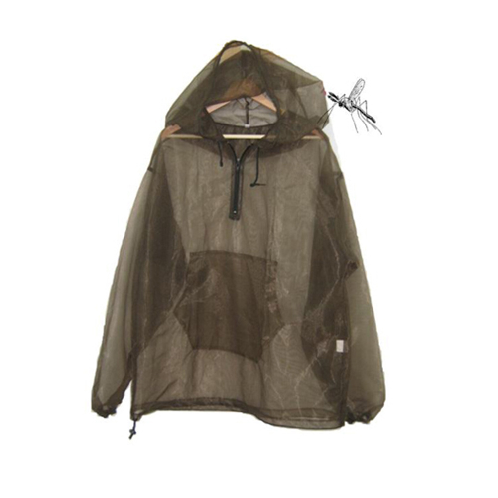 Mosquito Jacket No-See-Um Mesh, Super Light, One Size for All, Full Face Hood, Keep Safe Cool, UV Protection 11E-MJ001 (B13)