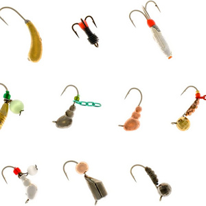 Tungsten Jig Heads for Fishing- Professional Ice Fishing Jigs with Japanese Hooks - Tungsten Ice Fishing Jig Kit (B10)