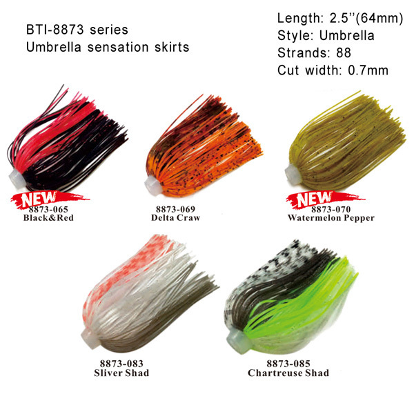 Silicone LURE SKIRTS AND SKIRT MATERIALS BTI-8873 Umbrella Sensation fishing Skirt (B13)