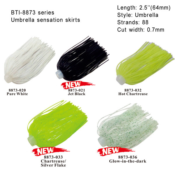 Silicone LURE SKIRTS AND SKIRT MATERIALS BTI-8873 Umbrella Sensation fishing Skirt (B13)