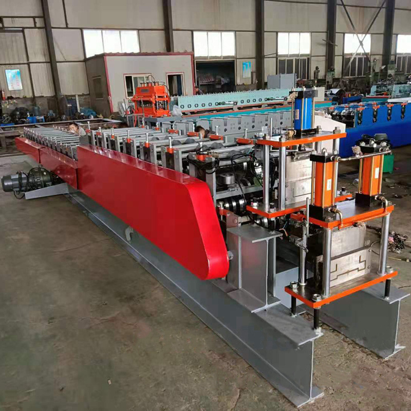 automatic Fence Post roll forming machine Powder Coated Steel D / W shape palisade Fence Panels Rail Post Making machine