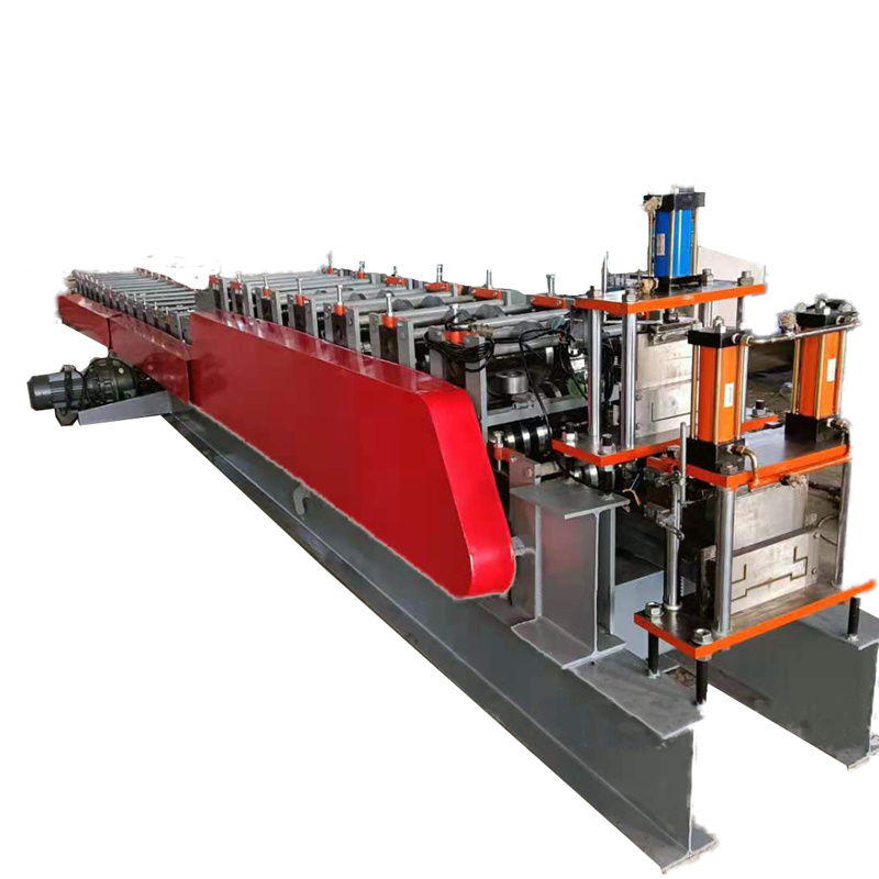 automatic Fence Post roll forming machine Powder Coated Steel D / W shape palisade Fence Panels Rail Post Making machine