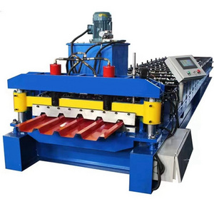 Metal roofing glazed roll forming machine for roofing sheet