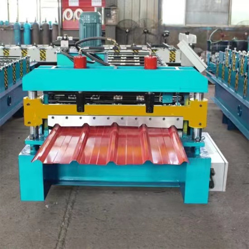 Metal roofing glazed roll forming machine for roofing sheet