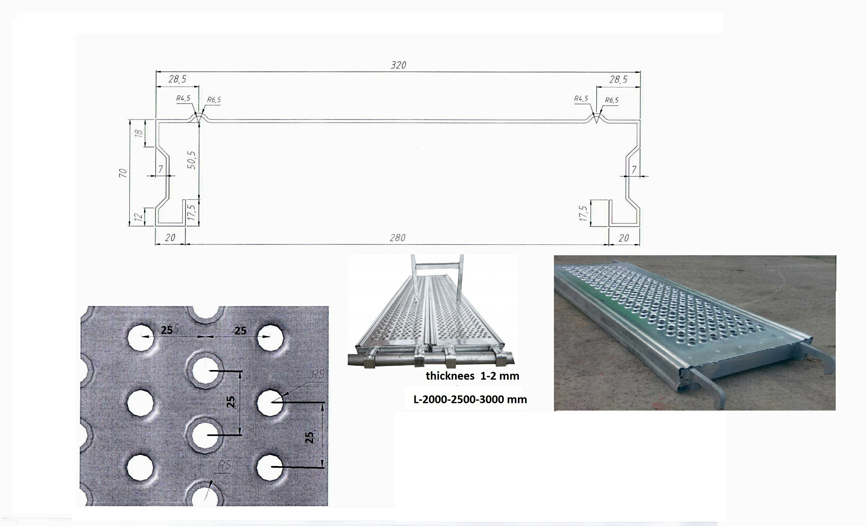 Scaffolding Deck Roll Forming Line Machine Scaffold Foot Panel Roll Forming Machine Scaffold Sheet Making Machine