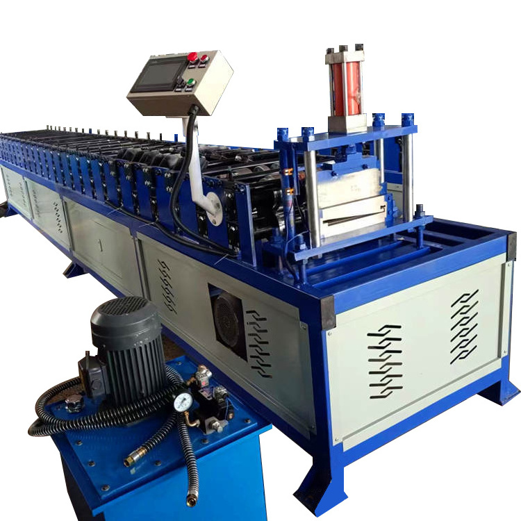 Fully automatic building color steel sheet metal palisade fence panel roll forming machine