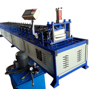 Fully automatic building color steel sheet metal palisade fence panel roll forming machine