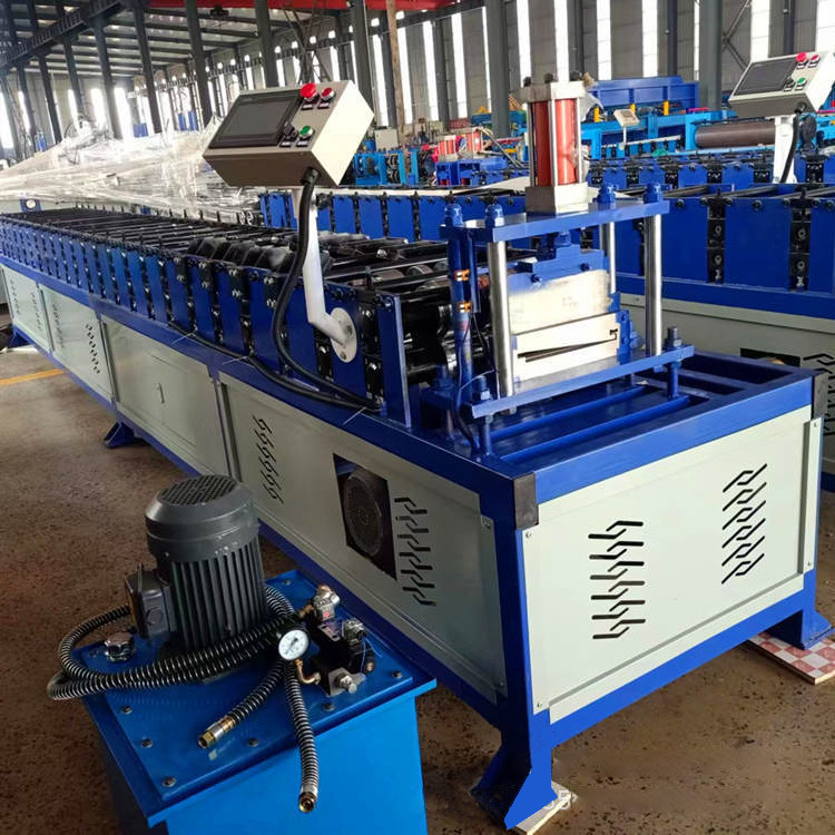 Fully automatic building color steel sheet metal palisade fence panel roll forming machine