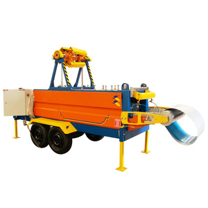 Metal portable downspout gutter down pipe making roll forming machine