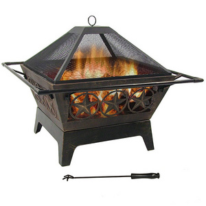 Outdoor Table Gas Fire Pit Stainless Patio Heater Big Size Deep Outdoor Garden Wood Burning Fire Pit For Outside