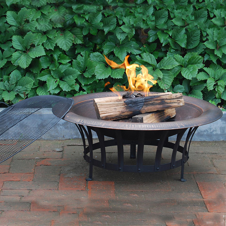 Indoor Outdoor Garden Wood Burning Fire Pit Table Top Heater Fire Pit Bowl Outdoor Fire Pit Large Bonfire Wood Burning