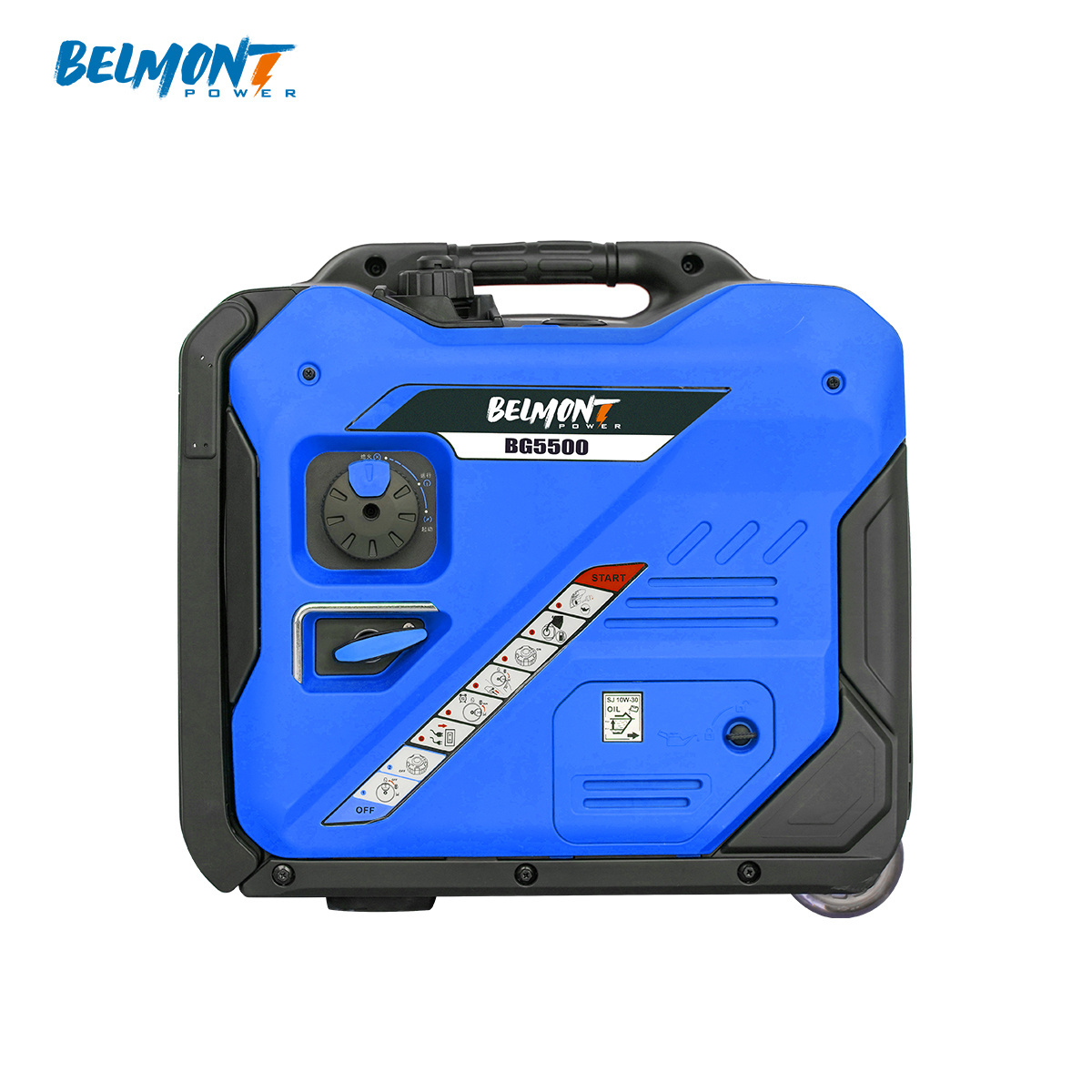 High Quality Gasoline Generator 5KW 5.5KW Silent Portable Electric Starter Inverter Power Gasoline Generator With Wheels