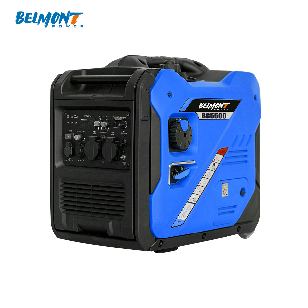 High Quality Gasoline Generator 5KW 5.5KW Silent Portable Electric Starter Inverter Power Gasoline Generator With Wheels