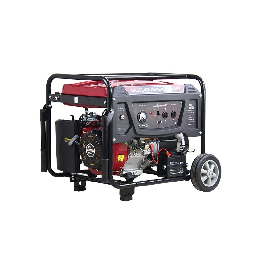 Gas Generator 5kw 5000watt 5.5kw Silencer 110V 220V 380V Electricity Gasoline Generator