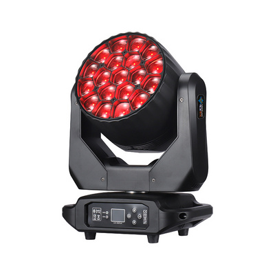 Most popular DJ concert stage beam lighting 19*40W RGBW 4IN1 Bee Eye LED Moving Head  Light