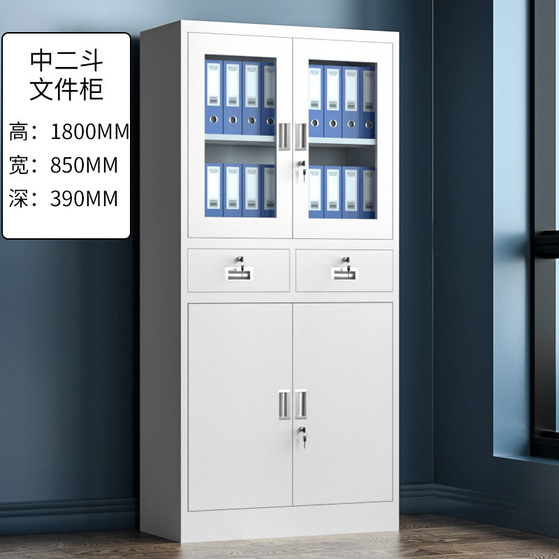 Office furniture Office Metal Tall Garage Storage cabinet Adjustable Shelves Locking 2 Doors steel Filing Cabinet