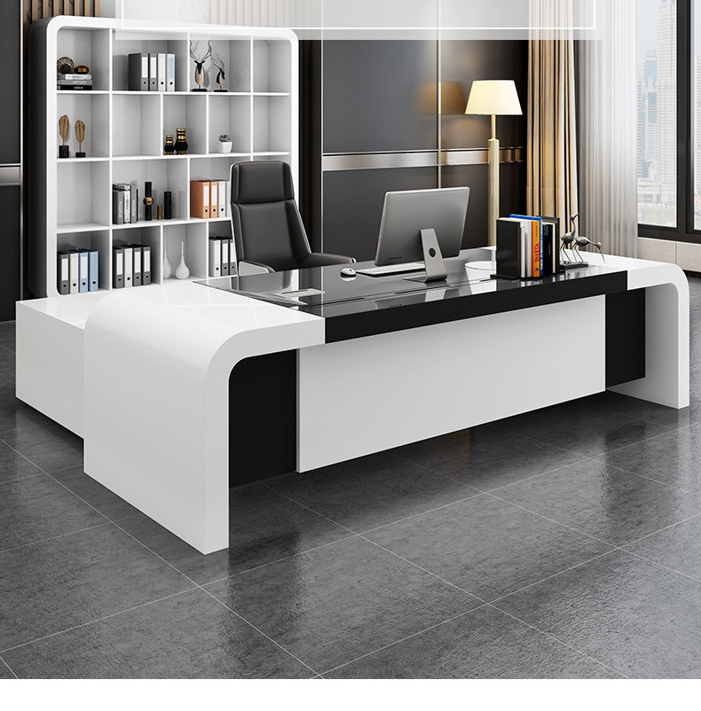 ceo executive Office furniture commercial office desk escritorio de oficina bureau schreibtisch desk L shaped boss table Modern