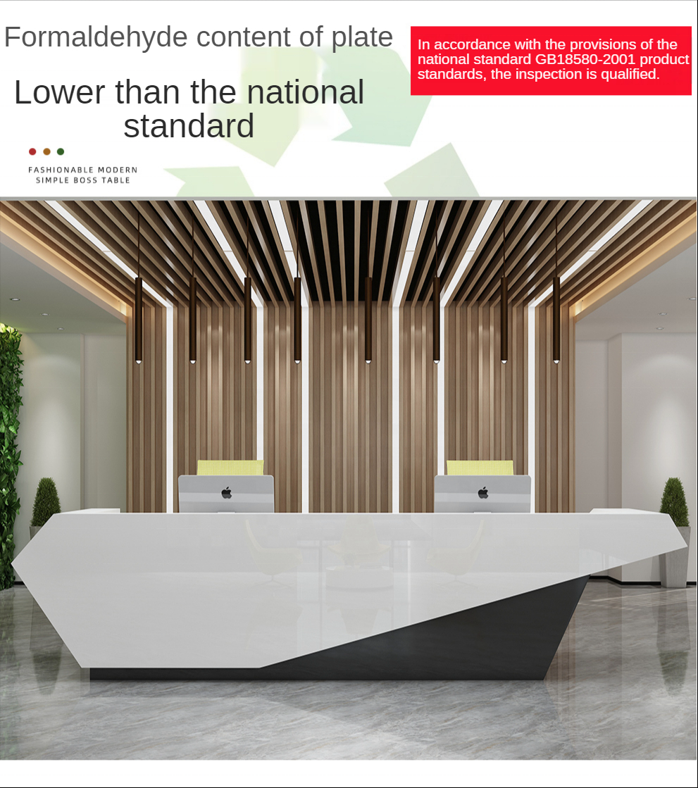 reception desk modern beauty salon front desk reception Cashier counter  commercial office furniture hotel Lobby reception table