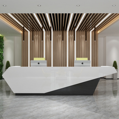 reception desk modern beauty salon front desk reception Cashier counter  commercial office furniture hotel Lobby reception table