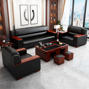 Lounge Chair and Set Furniture Office Sofa Style Modern China Chinese Manufacturer Factory Price Reception Leather office Sofas