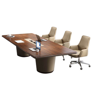 HYZ5 Modern Wooden Conference Table Office Furniture Meeting Table with Chairs Meeting Desk Conference Table Customized 1pcs