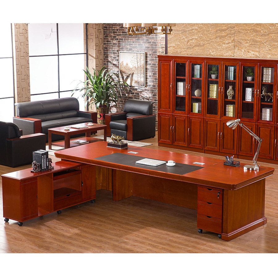 Office desk wooden antique wooden executive luxury cabinet executive office ceo boss office furniture design