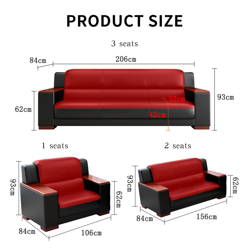 Lounge Chair and Set Furniture Office Sofa Style Modern China Chinese Manufacturer Factory Price Reception Leather office Sofas