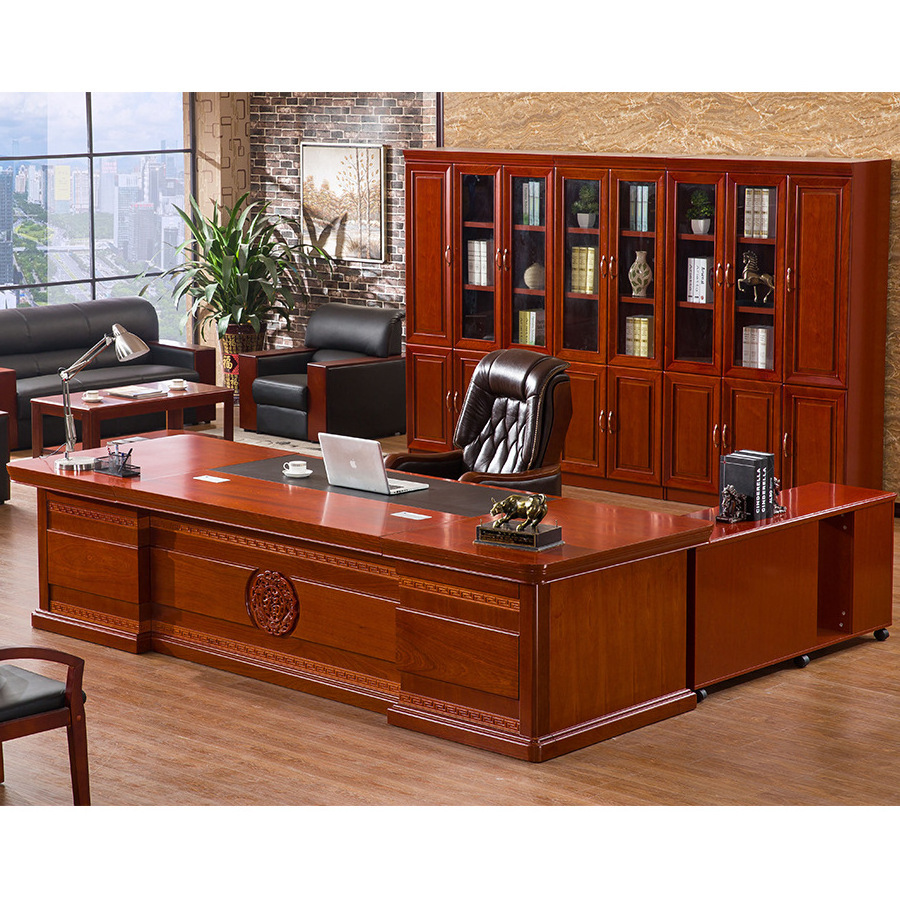 Office desk wooden antique wooden executive luxury cabinet executive office ceo boss office furniture design