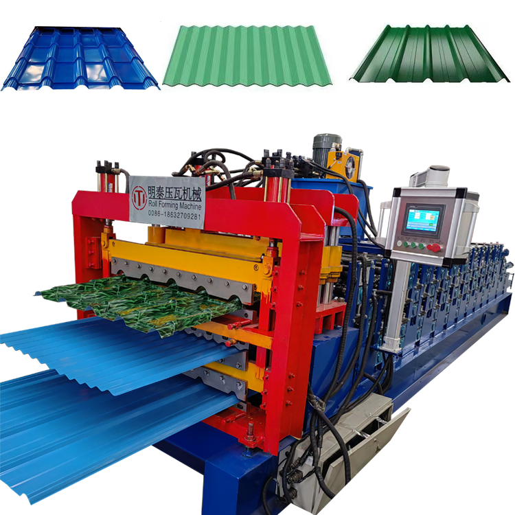 MingTai roof tile making machine metal bending machine roll forming