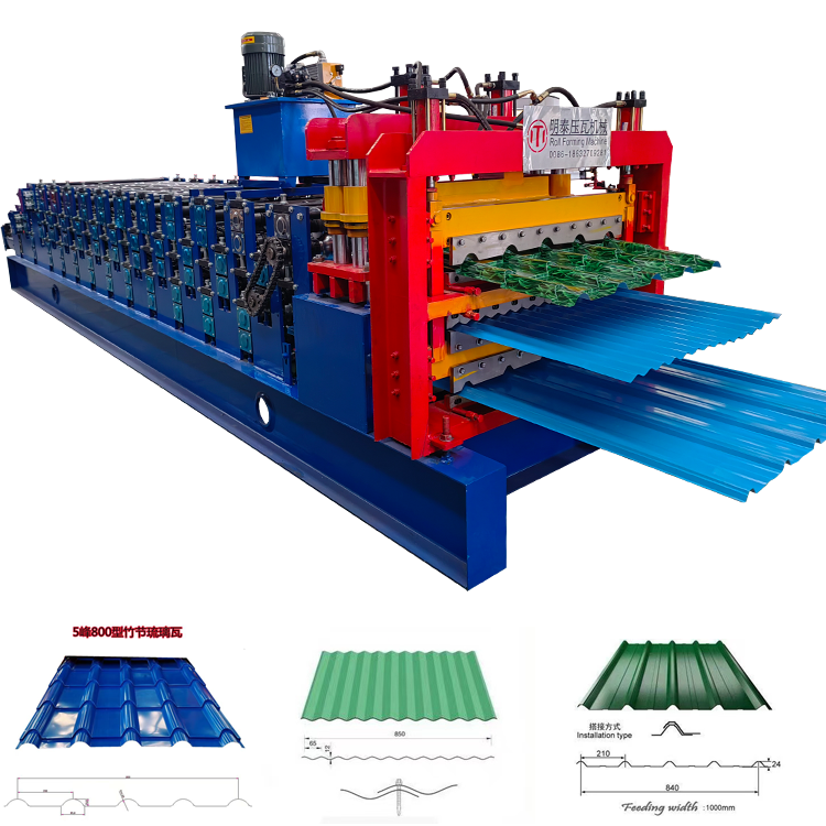 MingTai roof tile making machine metal bending machine roll forming