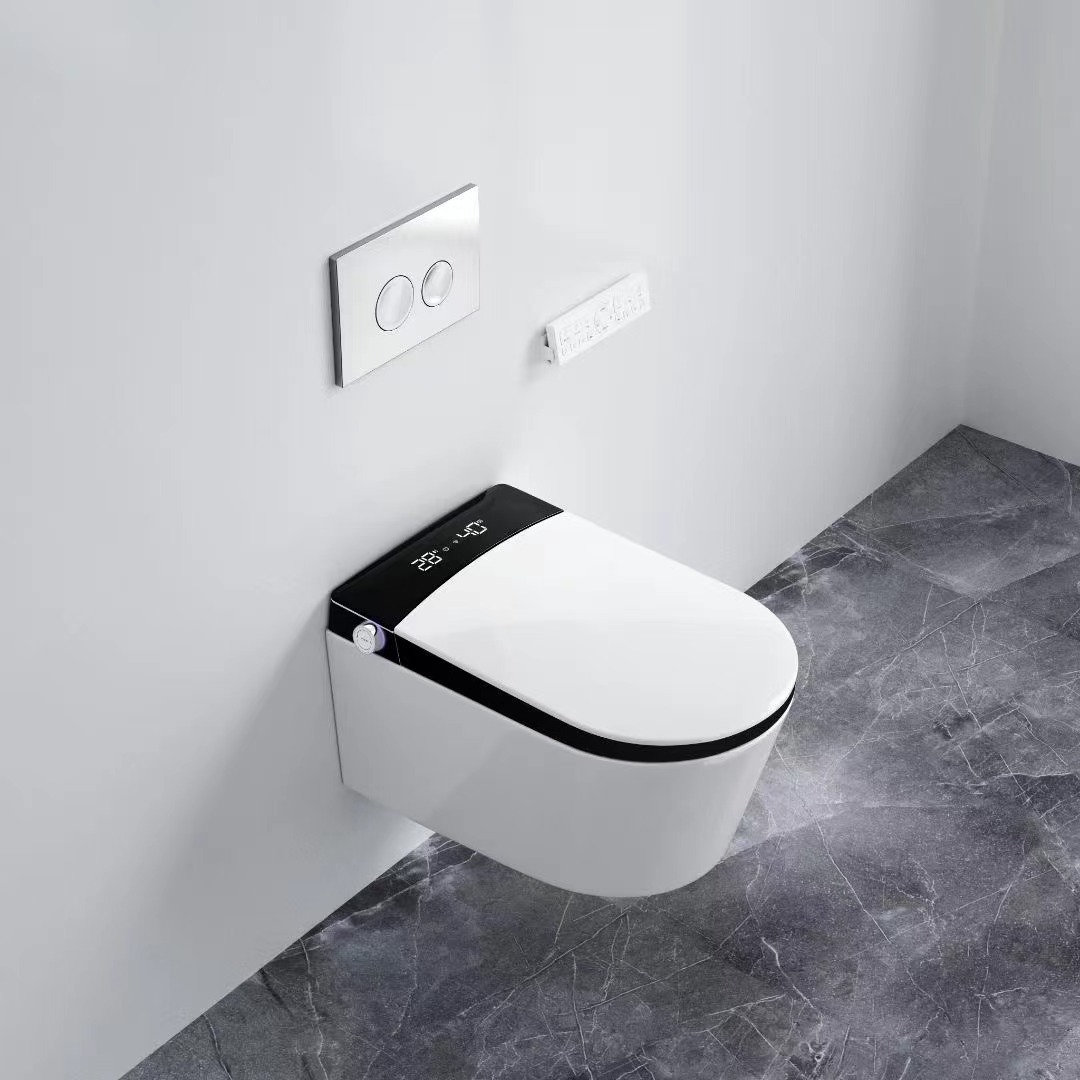 BTO Chinese Ceramic wallhung toilet Intelligent wall hung Smart Toilet Automatic wc