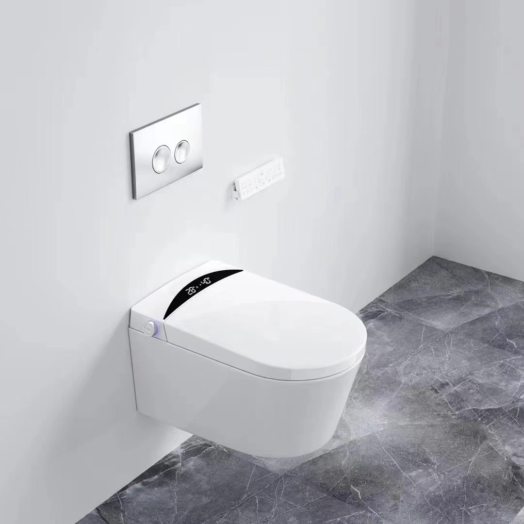 BTO Chinese Ceramic wallhung toilet Intelligent wall hung Smart Toilet Automatic wc