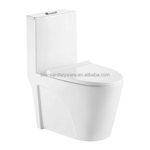 BTO Modern Hot Sale Hotel Bathroom wc p-trap toilet Bowl White Ceramic One Piece Toilets