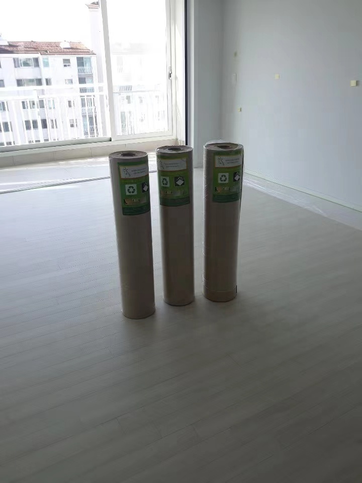 The floor of building board, the best waterproof mixture  the protective paper roll and the edge banding of protective board