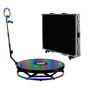 1000 Buyers big In stock high quality 360 photobooth machine portable selfie platform spin 360 degree photo booth with rotating