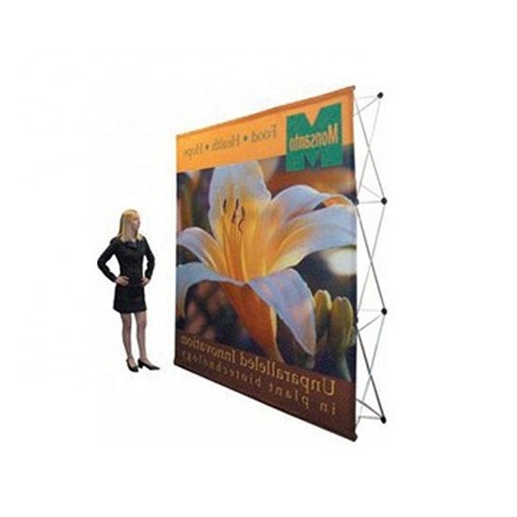 10 Buyers Custom size logo tension fabric displays pop up display booth exhibition booth 3x3 pop up display