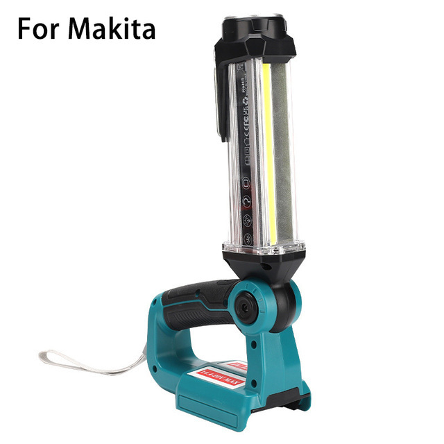 35W 2000LM Cordless LED Work Light for Maki ta 18V Li-ion Battery BL1830B BL1815  Outdoor Flashlight Camping Lanterns Hook