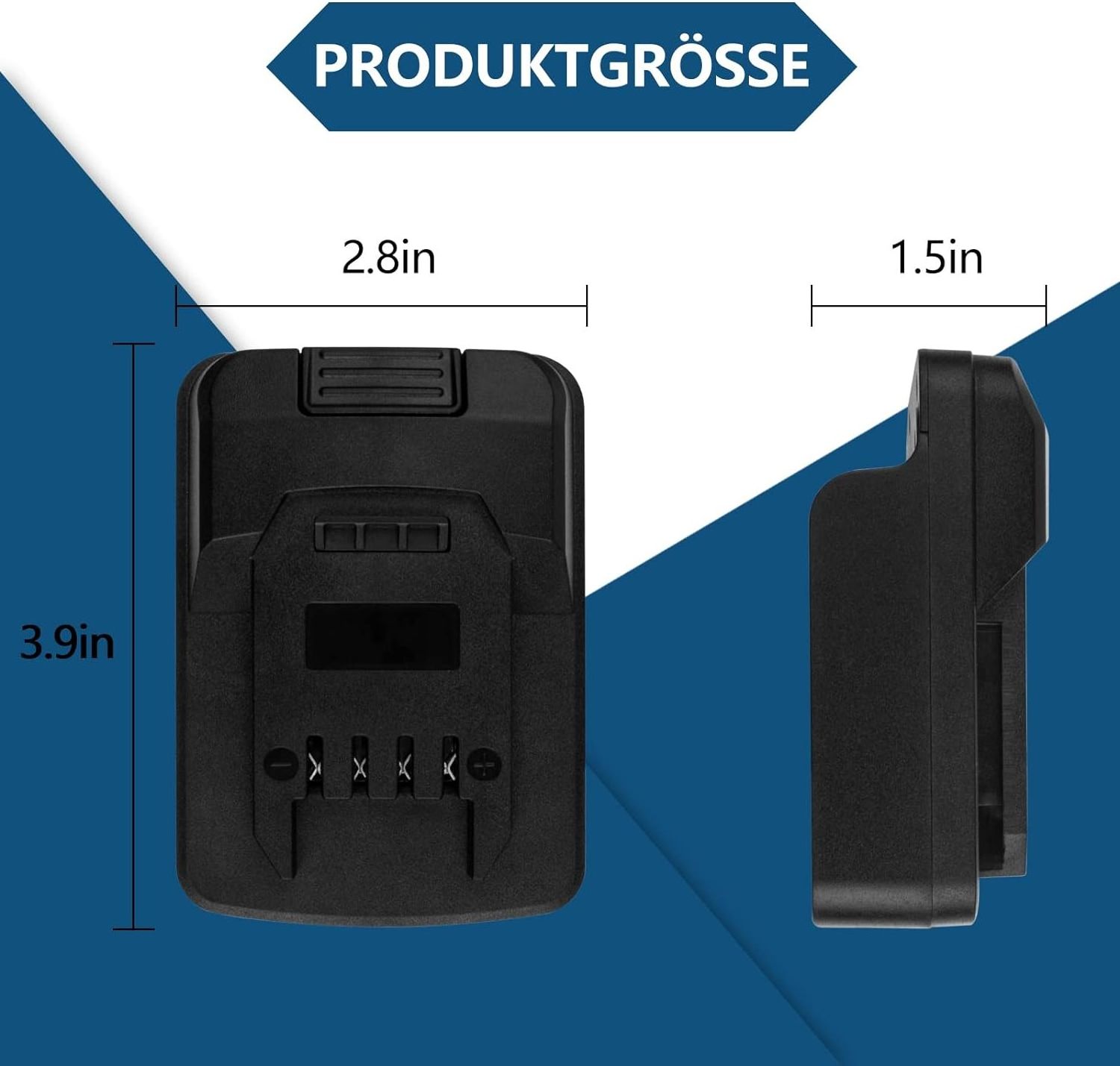 MT18PAR Adapter Converter for Mak ita Bos ch Dew alt Mil waukee  18 V Li-Ion Battery to Parkside 20 V Team Li-Ion Power Tools