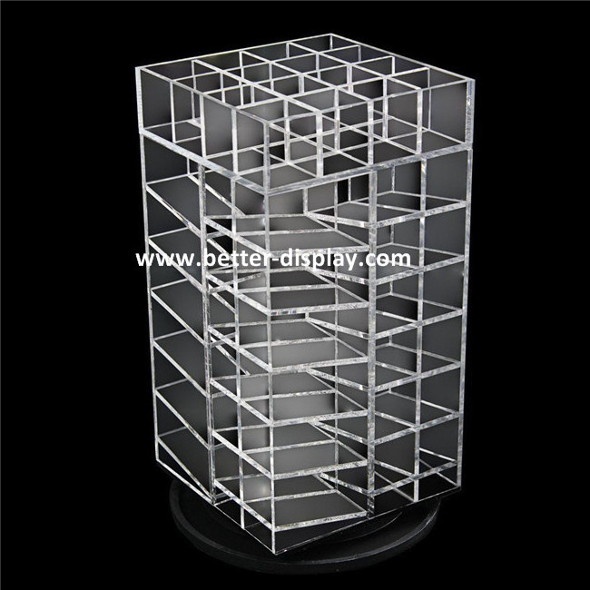 wholesale acrylic 6 tires floor display stand for nail polish bottle