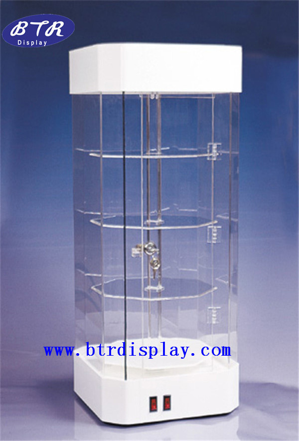 acrylic countertop sunglass display case with lock