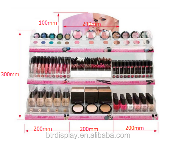 acrylic makeup mac cosmetic display