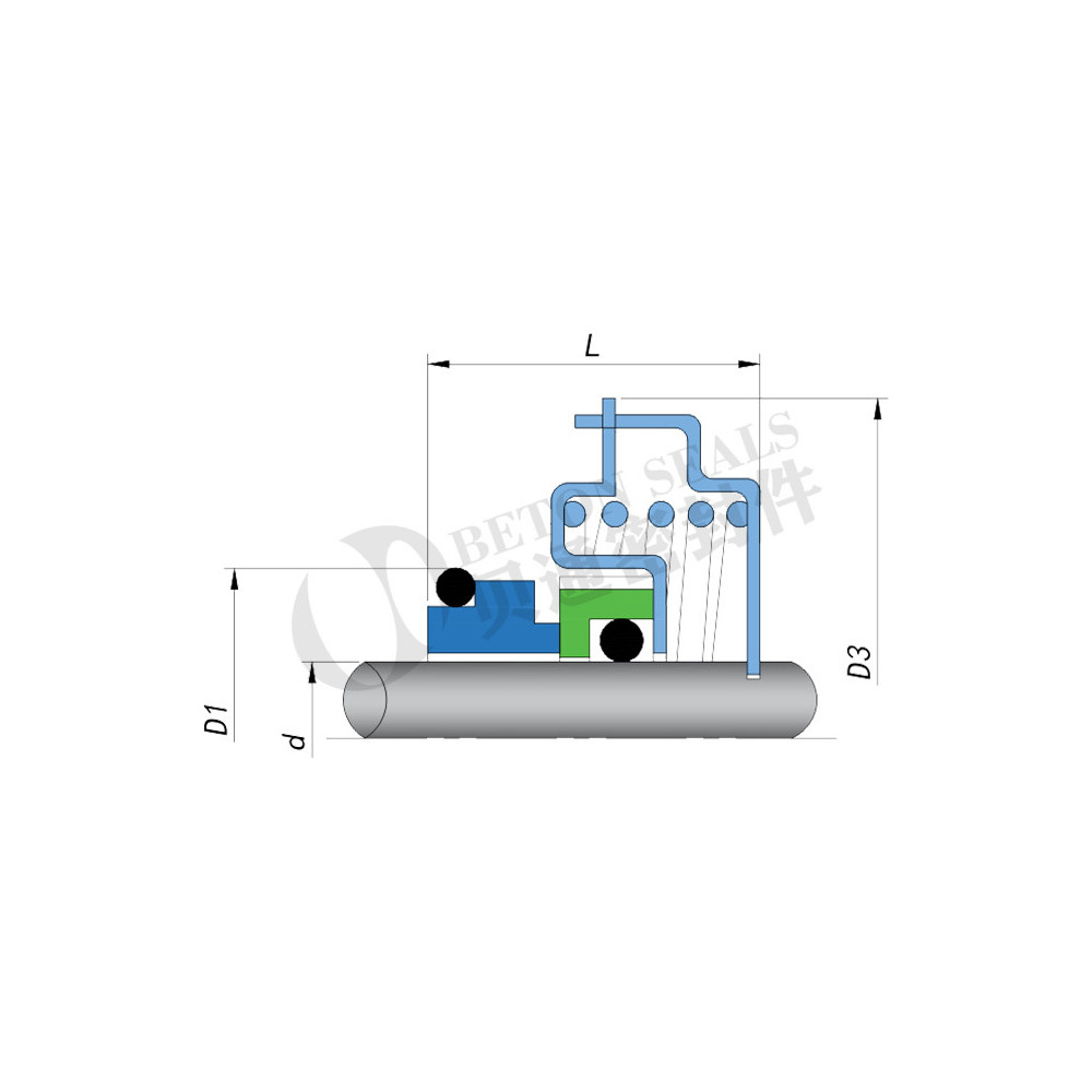 Grundfos OEM  mechanical seal type GLFCM for water pump manufacture custom steel seals