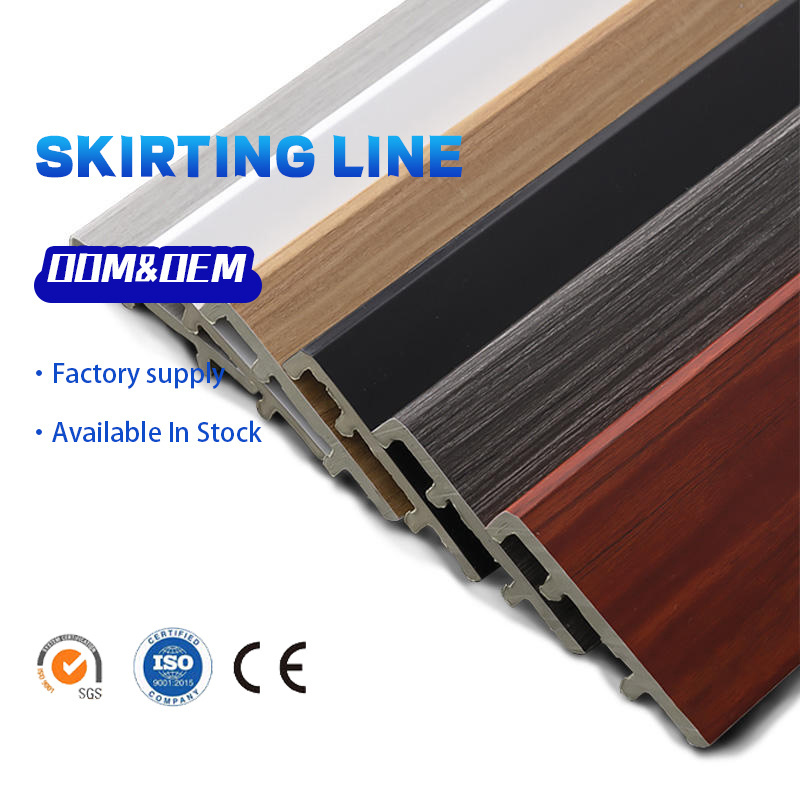 Solid Wood Hidden SPC Skirting Board/ T-moulding/ Stair Nosing of Flooring Accessories for Wood Flooring