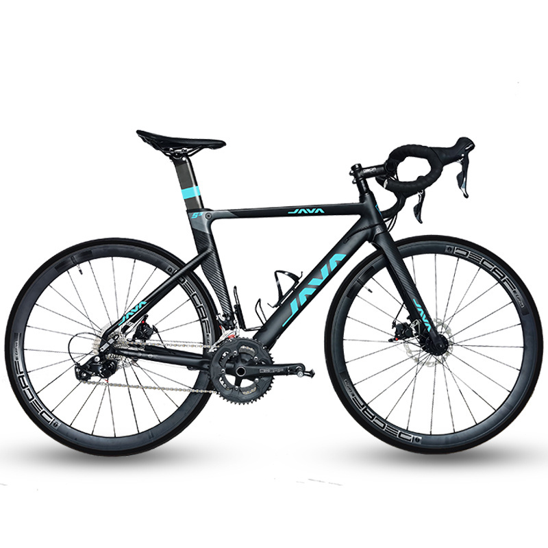 Fast Delivery 18/20/22 Speed Double Hydraulic Disc Brake Adult's 700C Carbon Road Bike For Sale