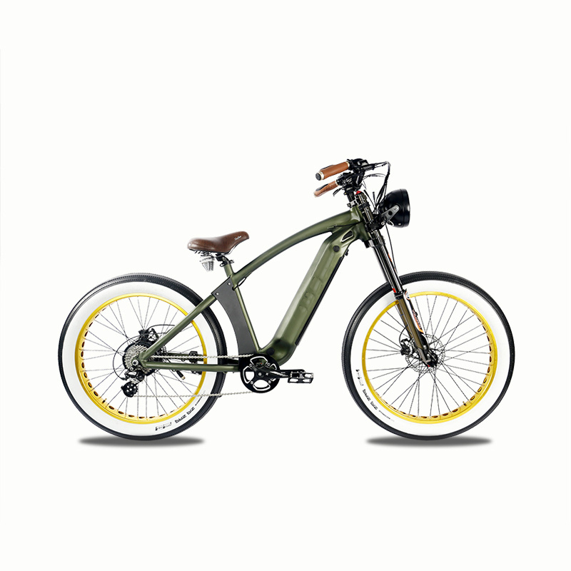 2022 New Design 48V Motor 350/500/1000W Power 26*4.0 inch  Fat Tire Retro Chopper Design City Road Electric Bike Bicycle E Bike