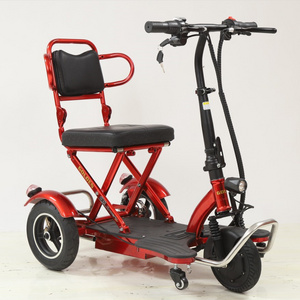 Custom Cleared Easy Carry Lightweight 3 Wheels Good Climbing Capacity Folding Disable Mobility Scooter For Sale