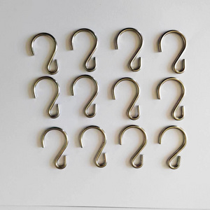 Custom Stainless Steel Zinc Plated Metal Large Size Hanging S Shape Hooks